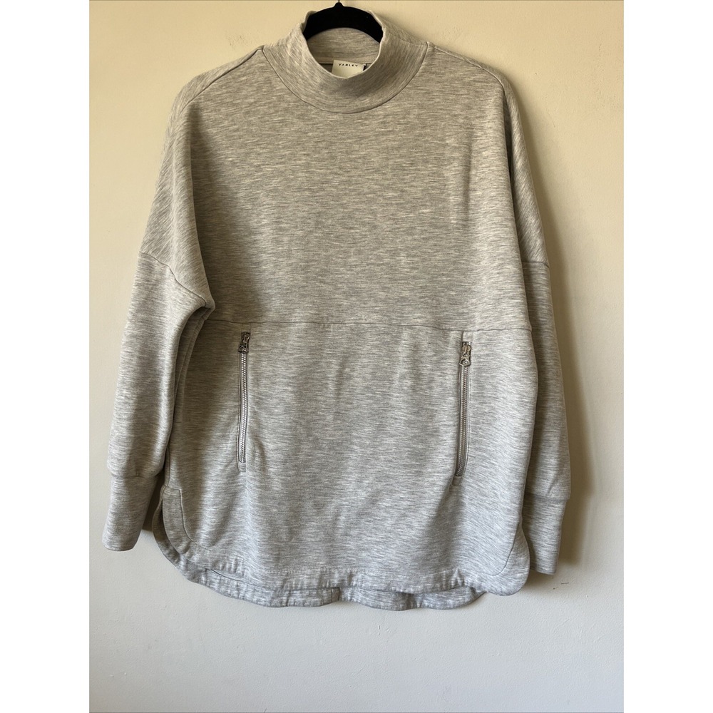 Varley Sweatshirt Womens Size XS Gray Bay Sweat Pullover Relaxed